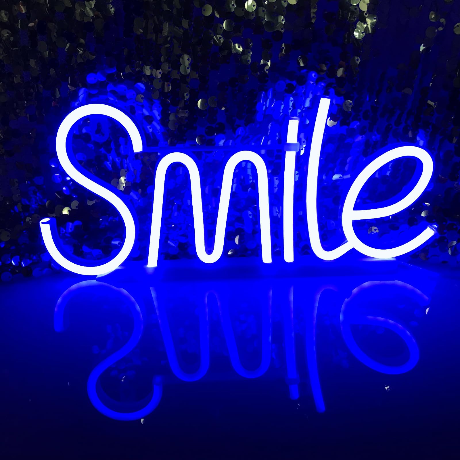 Warm LED Neon, Smile Signs, Safe Low Energy, Children's Room, Living Room, Cafe, Restaurant, Children's Playroom, Window Decoration, Party Signs, Gifts For Boys And Girls — image 1