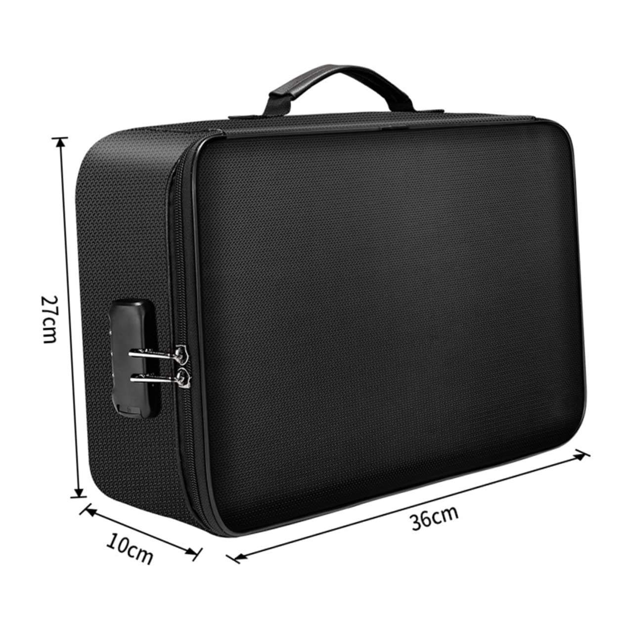 VALICLUD Borsa Portadocumenti Ignifuga di Fibra di Silicone Cerniera, Grande Capacità e Portatile per Ufficio e Casa