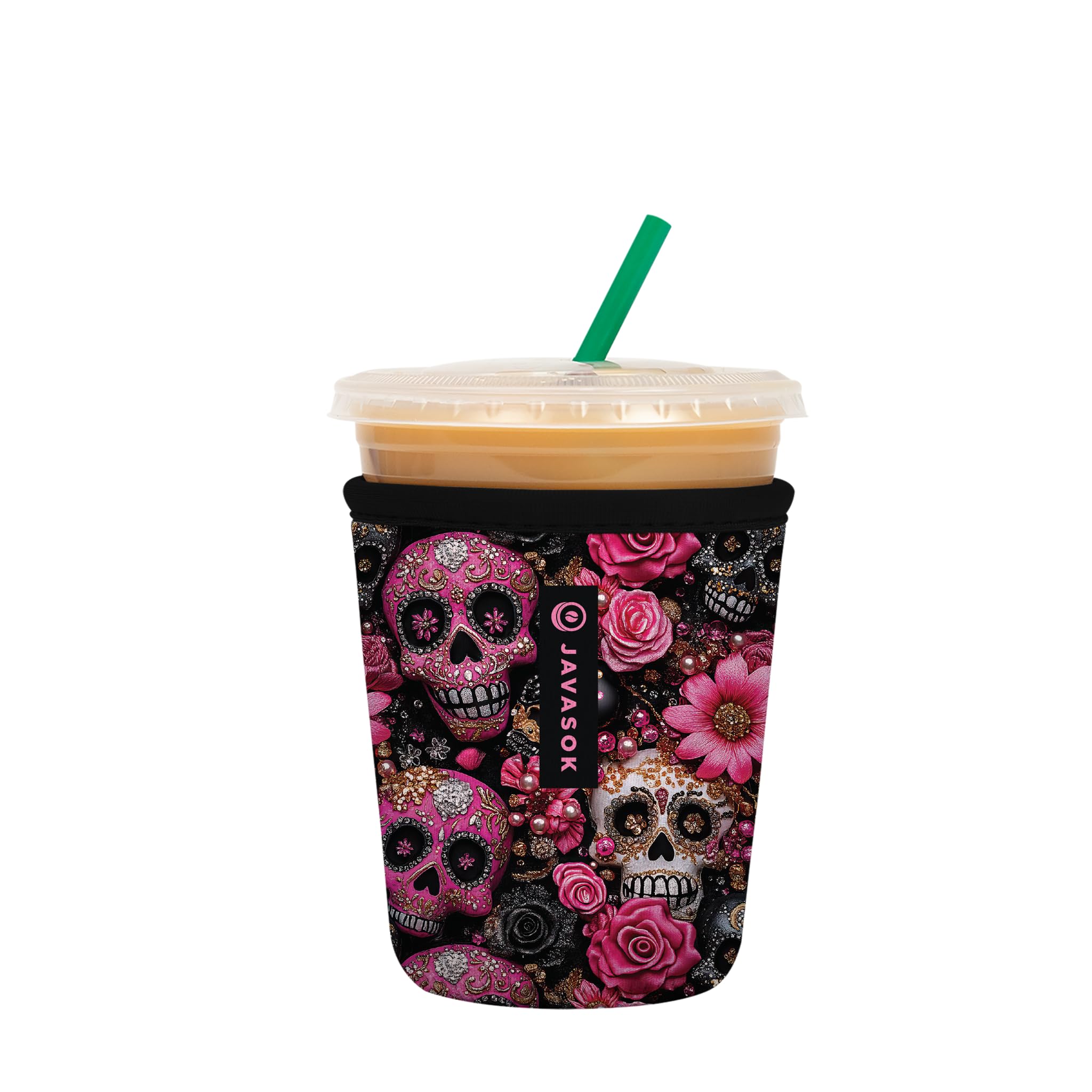Sok It JavaSok Iced Coffee &amp; Cold Soda Insulated Neoprene Cup Sleeve (Remember Me, Small: 16-20oz)