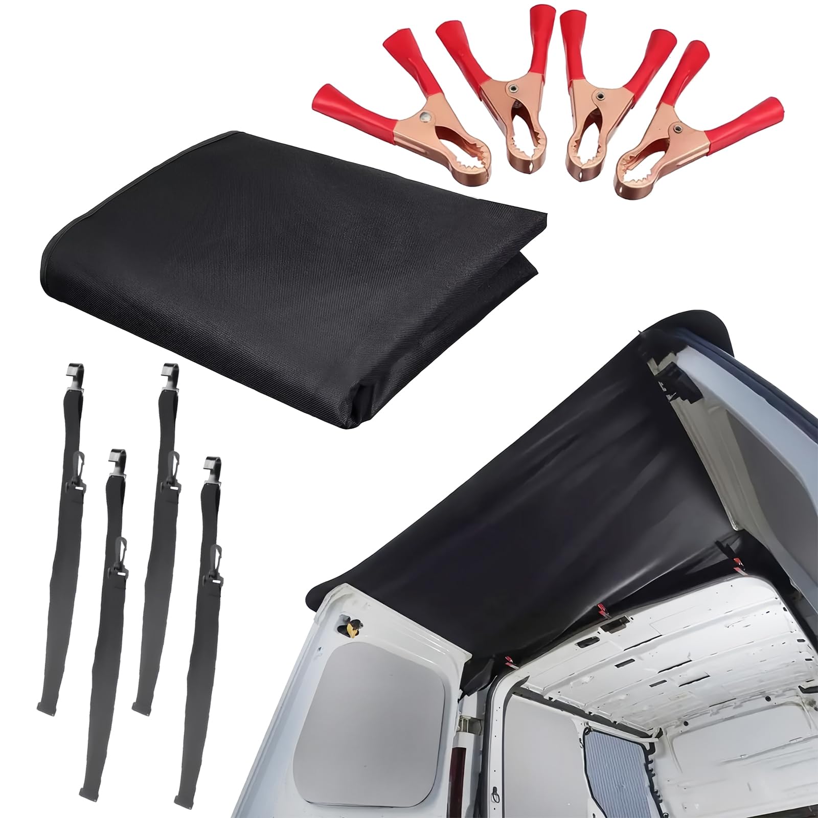 RV Rear Awning Shade Premium UV Resistant Waterproof Oxford Fabric RV Tailgate Canopy Sun Shelter with Easy Installation for Camping, Travel & Outdoor Relaxation, 180cm×114cm/70.86inch×44.88inch