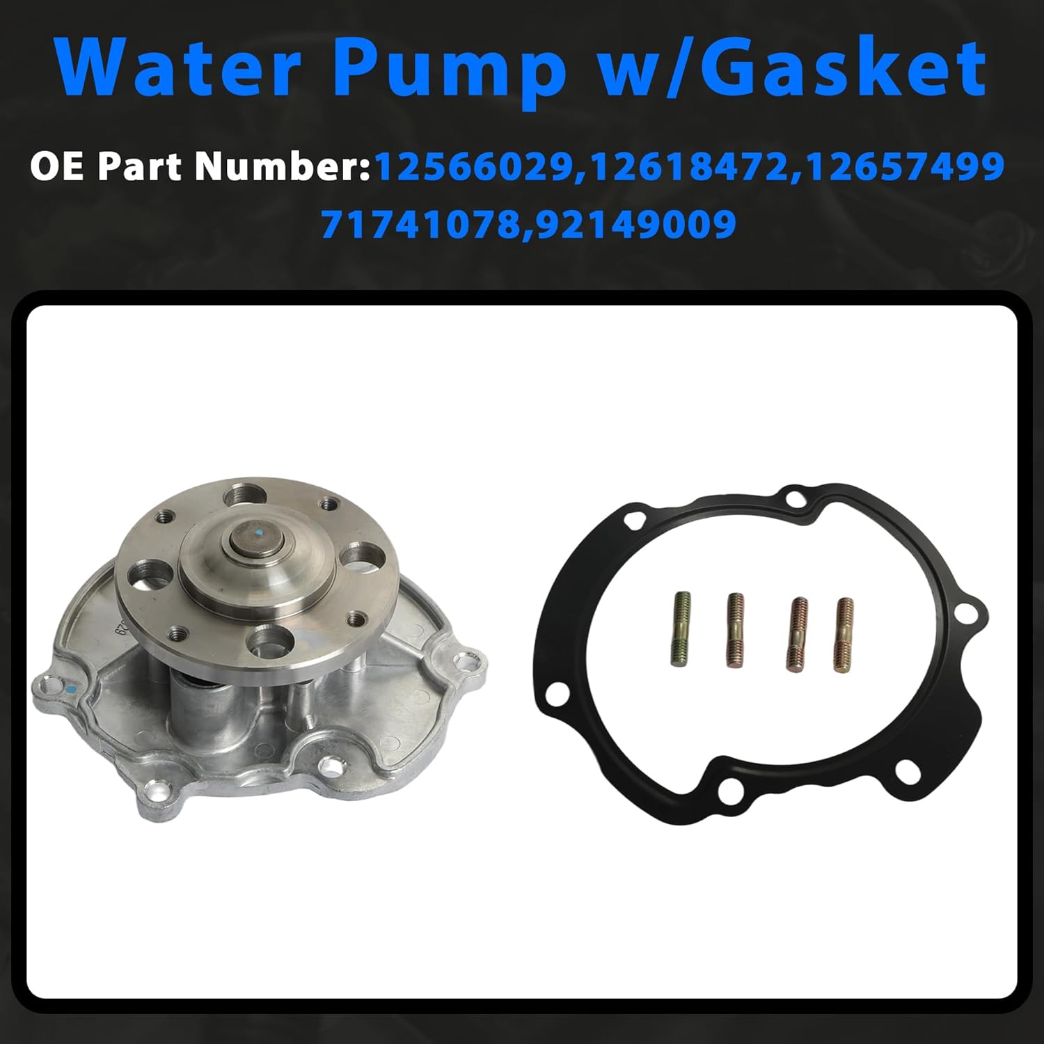 9-0753S Engine Timing Chain Kit w/Water Pump Timing Belt Kit fit for Buick Cadillac CTS SRX Chevrolet GMC Pontiac Saab Saturn Suzuki Acadia Traverse Enclave Caprice Equinox 3.6 3.2 3.0 2.8 2007-2022