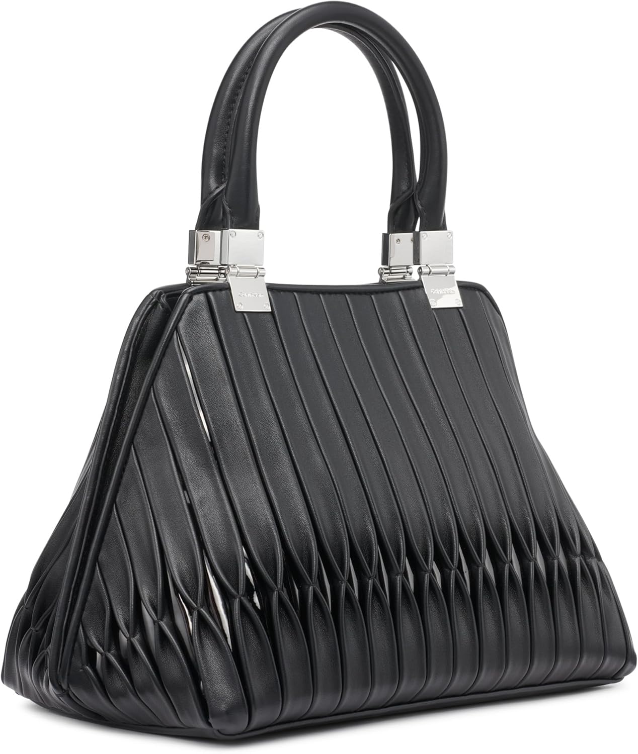 Calvin Klein womens Women's Granite Geometric Satchel – 2 in 1 - Image 8