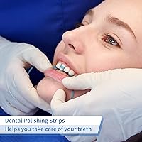 Vista 9 de Tiras de pulido dental, tiras abrasivas y de acabado de dientes de 0.157 in x 19.7 ft, herramienta de limpieza de cuidado bucal interdental - lijado