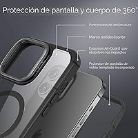 Vista 3 de ESR - Funda completa para iPhone 13 Pro Max, con soporte, MagSafe, a prueba de caídas de grado militar, protector de pantalla incorporado de vidrio