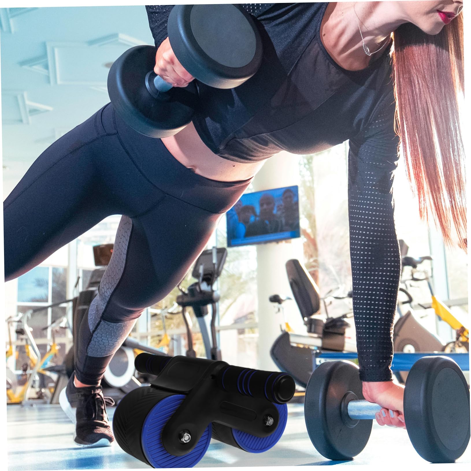 Toyvian Rueda De Abds De Rebote Automático Apoyo Rueda De Rodillo Abdominal Aptitud Física Músculo Trabajo Abdominal Equipo De Gimnasio Gimnasia Rodillos El Plastico Color Aleatorio