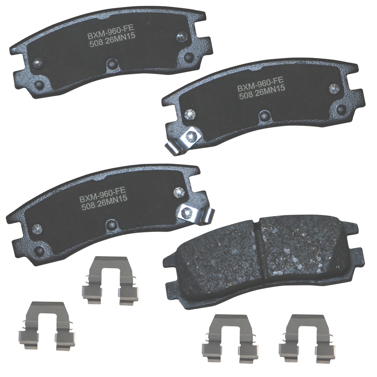 Bendix Premium SBM508 Rear Brake Pads for LeSabre,Park Avenue,Regal,Riviera,Allante,DeVille,Eldorado,Seville,Lumina,Monte Carlo,Aurora,Supreme,Toronado,Bonneville,Grand Prix,Saturn SC,SC1,SC2,SL,SL1