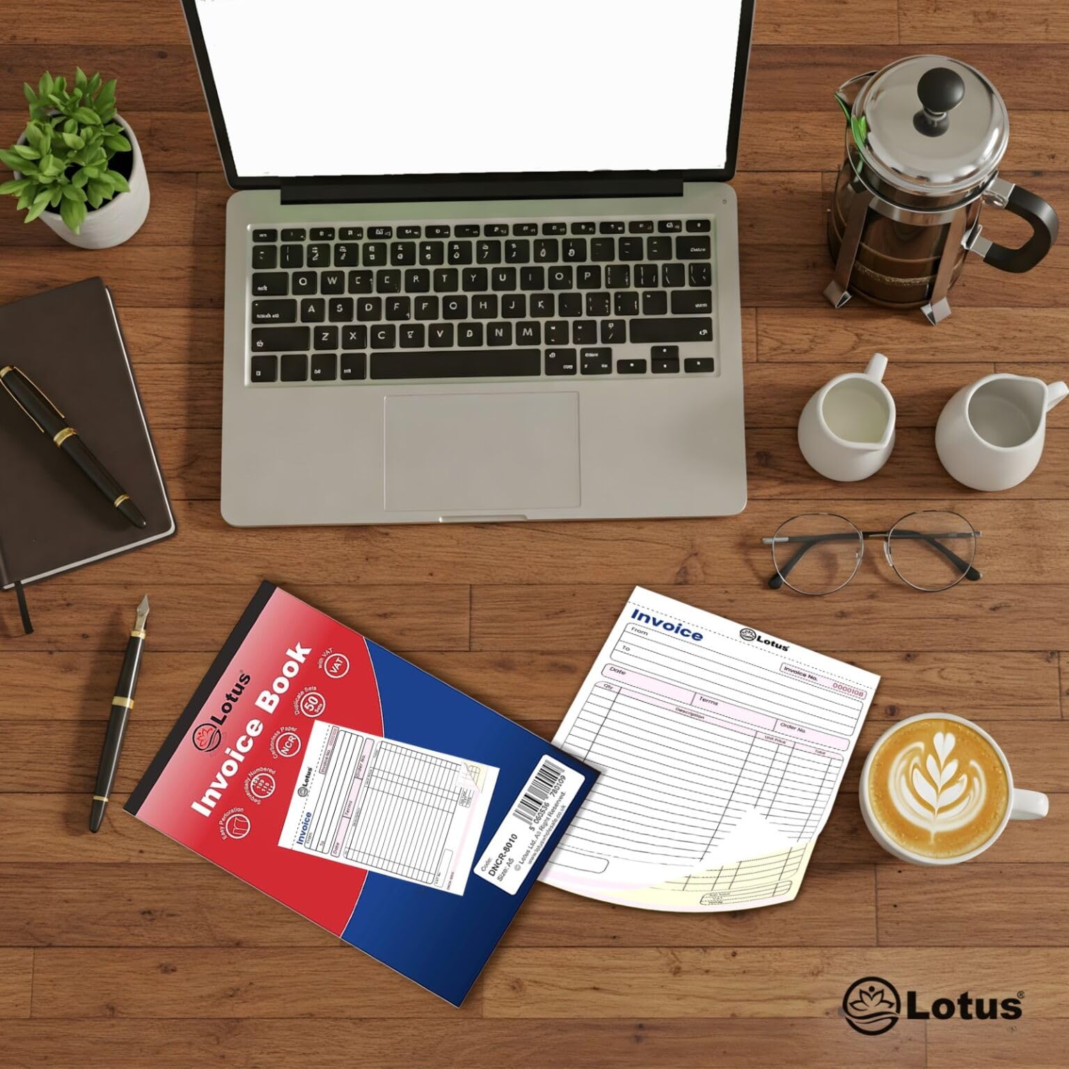 Lot De 5 Carnets De Duplicatas De Factures Avec Planche à écrire - Format Portable 21x14,5cm, Pour Petites Entreprises - 8
