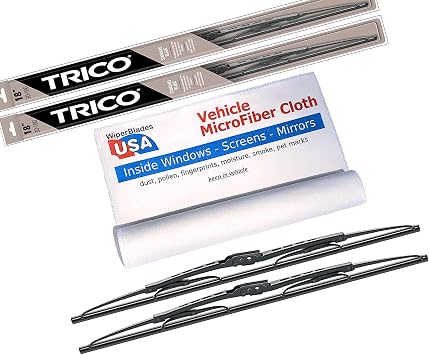 WiperBladesUSA Wiper Set compatible with Cadillac Fleetwood 1982 Set of 2 Wiper Blades