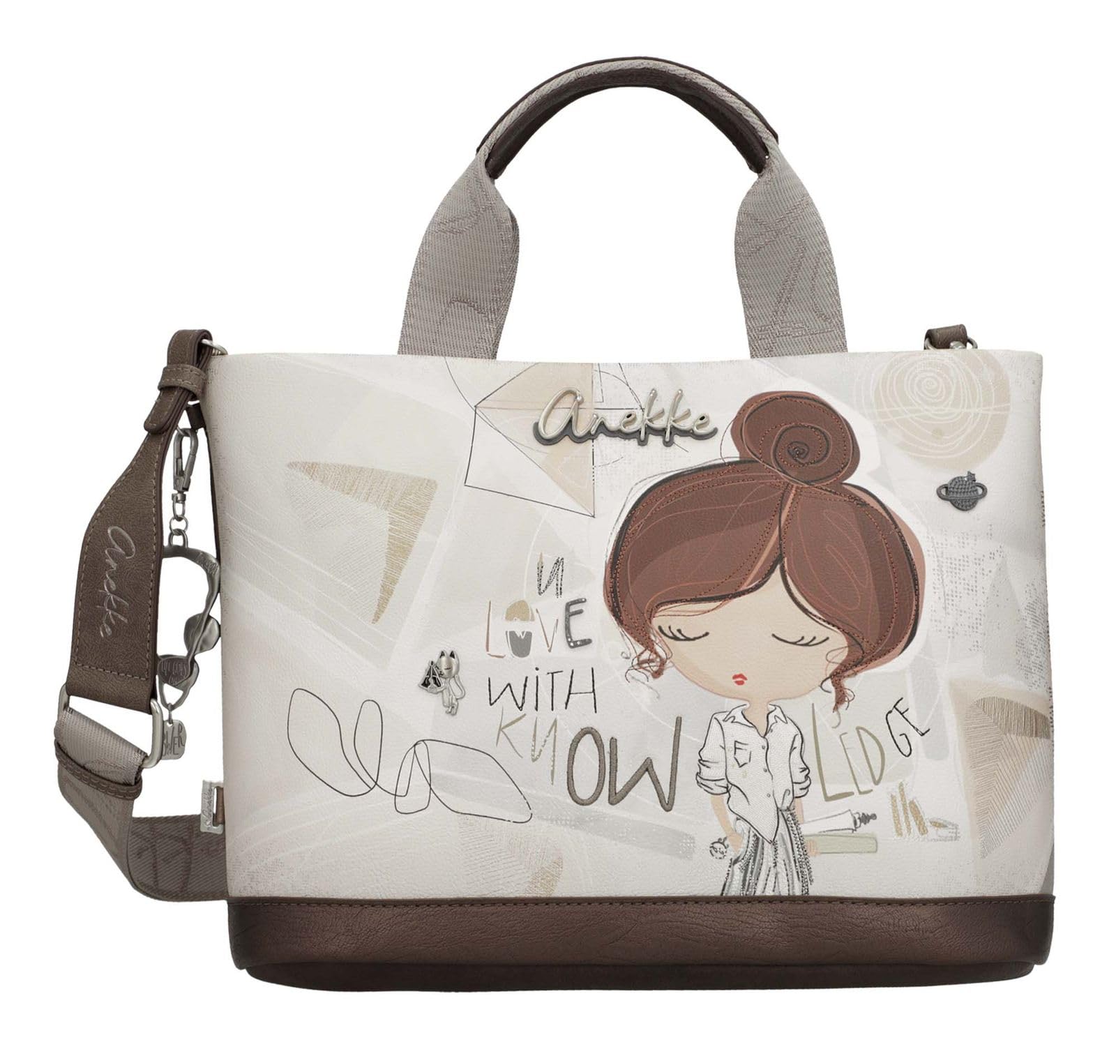 Anekke bolso bandolera bolso de hombro Sophia Short Handle Bag Multicolor beige