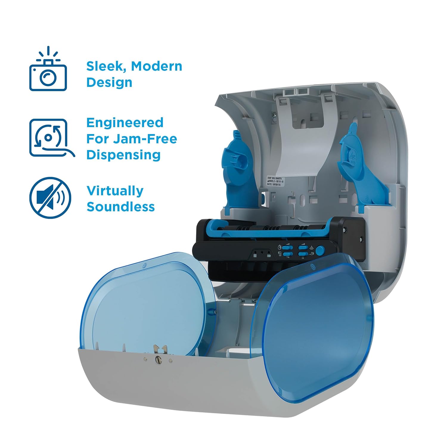 enMotion Georgia‑Pacific (by GP PRO) Impulse 8 in 1‑Roll Automated Touchless Paper Towel Dispenser, Gray, 59497A
