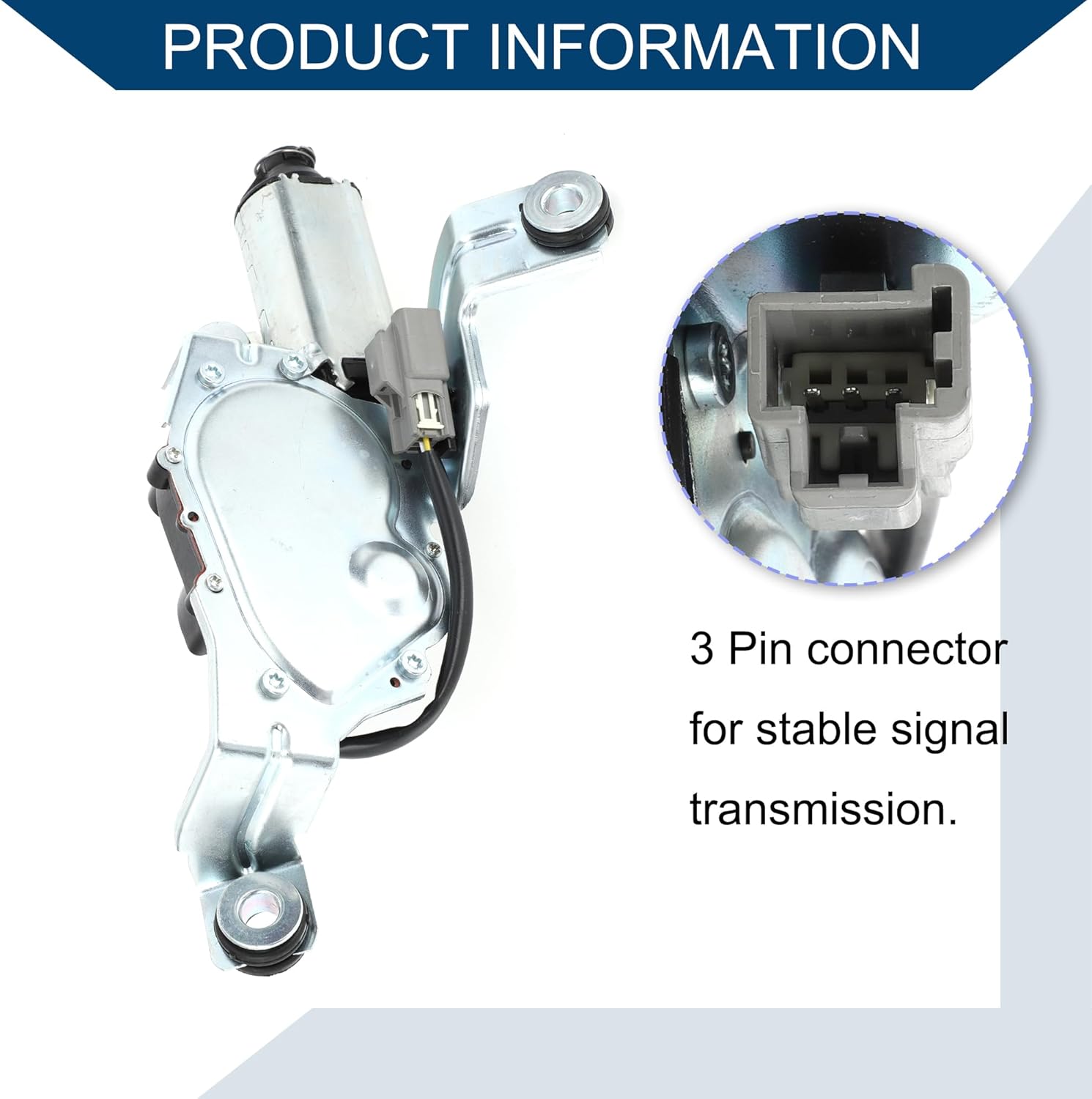 No.8638163/854810 Windshield Wiper Motor for Volvo XC90 I (C, 275) 2002-2014 / Rear Wiper Motor / 3 Pin Replacement / 1Pcs