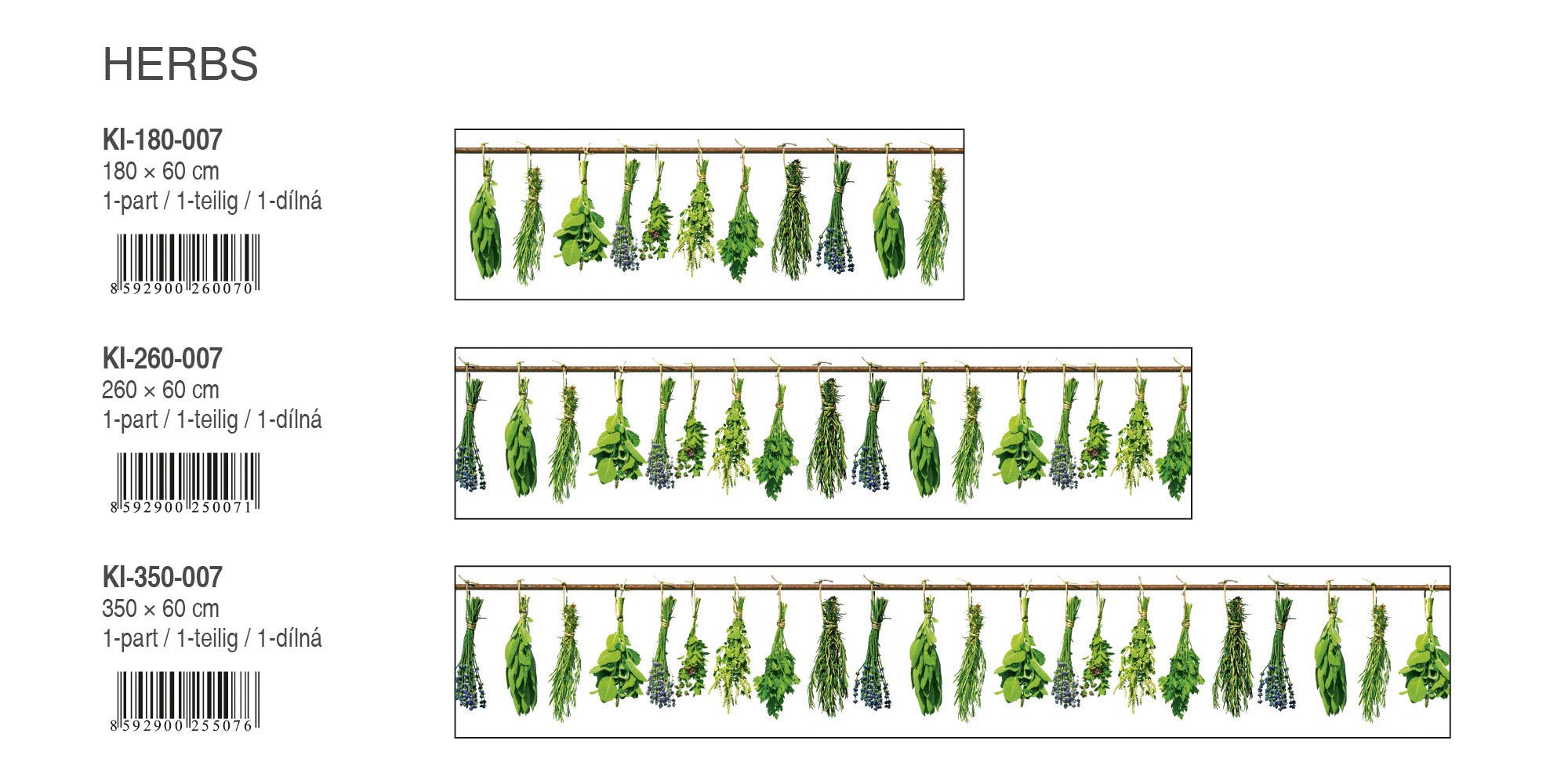 DIMEX Sticker Crédence - Cuisine AMÉTHYSTE 350 X 60 Cm