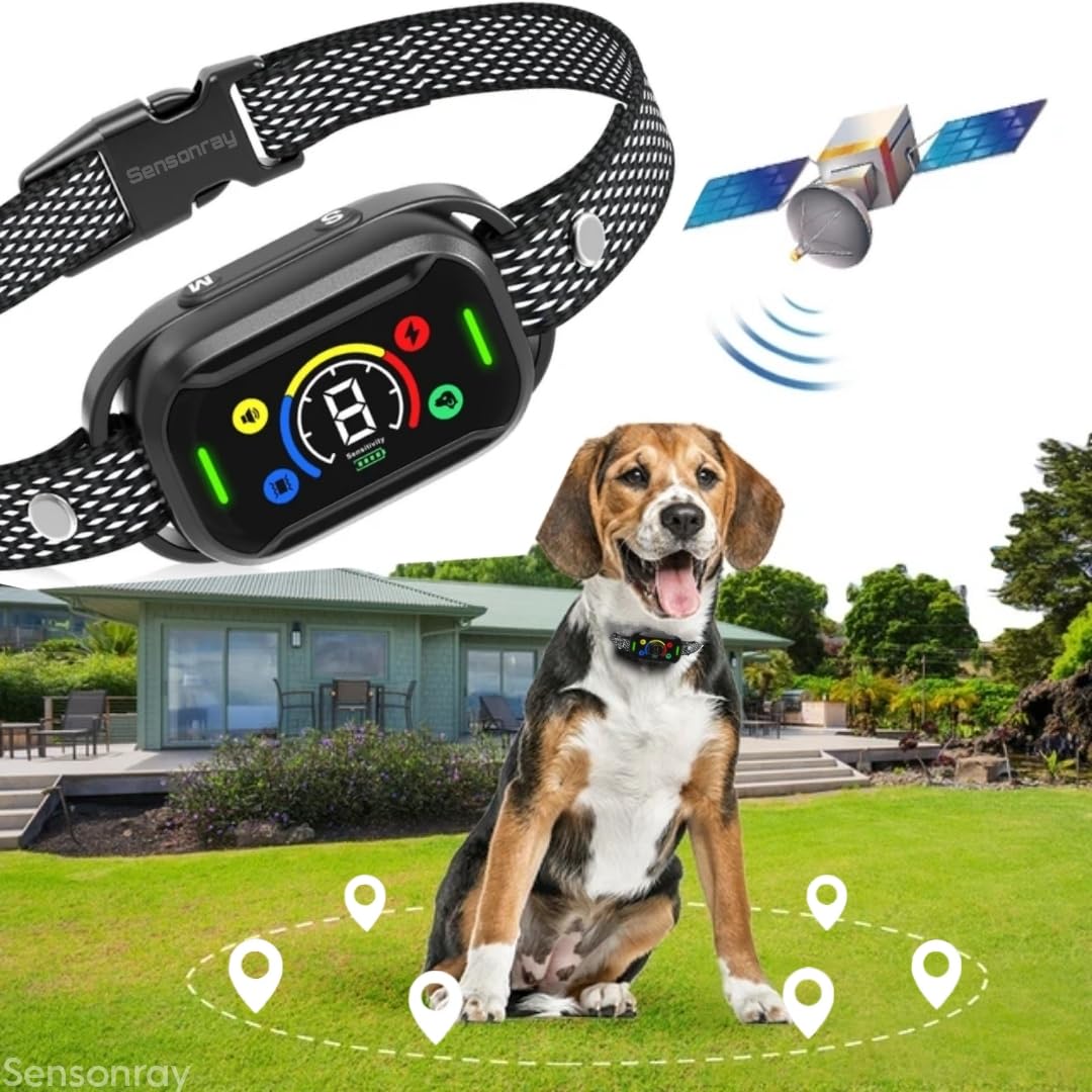 Anti Dirt Dog Shock Collar from 8-120 lbs IP67 Waterproof Upto 16 Levels Rechargable Training Collar with Remote