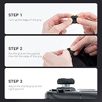 Vista 5 de GeekShare Soft Silicone Thumb Grip Caps for Steam Deck Joystick, Thumbsticks Cover Set Compatible with Steam Deck Only, 3 Pairs 6 Pcs (Black)