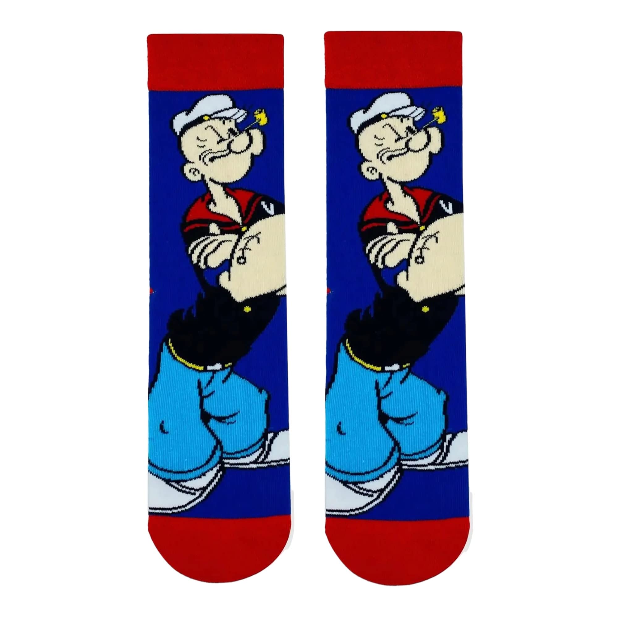 Popeye Socks Novelty Funny Cartoon Unisex Funky