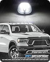 Vista 5 de RUXIFEY 5 luces de marcador de cabina ahumadas para techo, luz LED blanca Clearane con arnés de cable compatible con camionetas Doge Ram 1500 2500