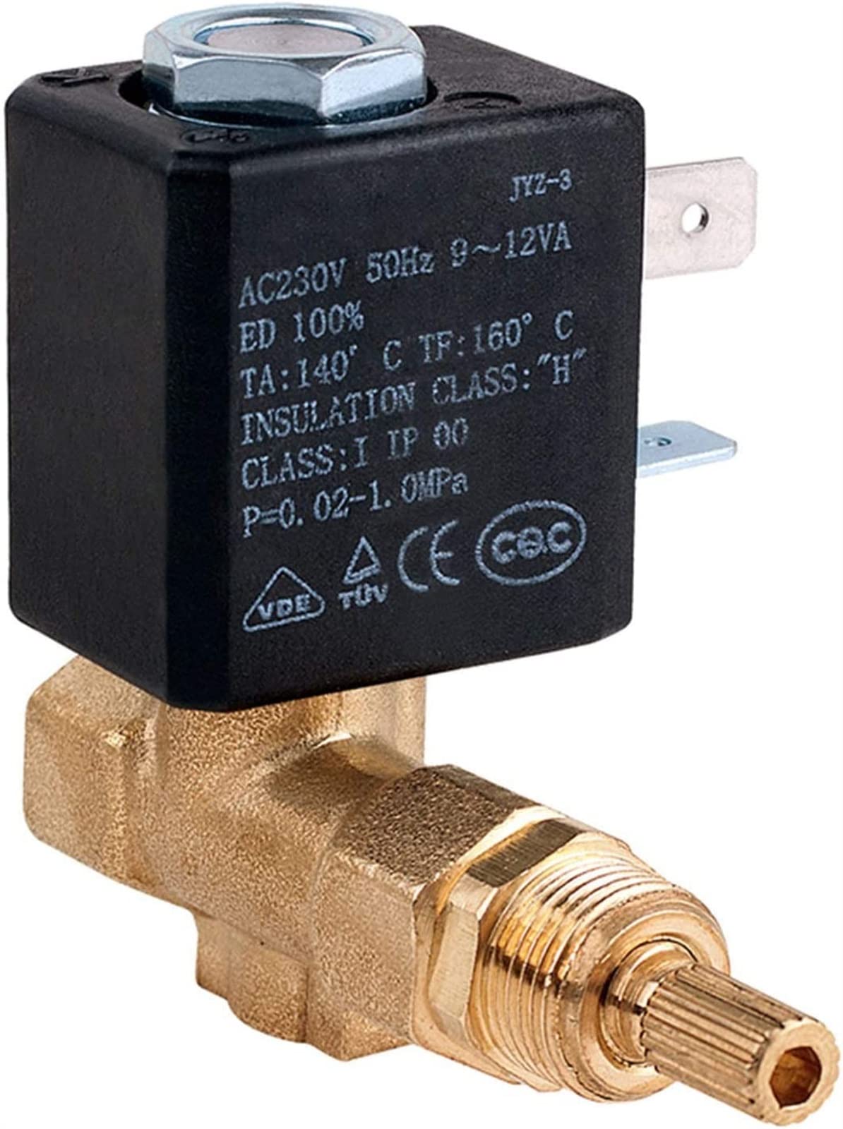 Válvula solenoide electromagnética de alta presión N/C para control de vapor