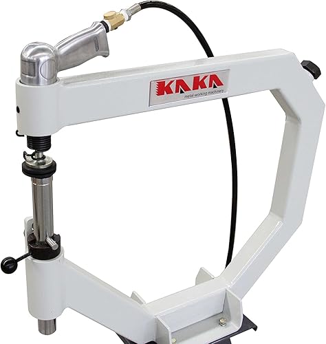 Miniatura 4 de KAKA INDUSTRIAL Martillo de cepillado neumático PPH-500, martillo de garganta de 19.6 pulgadas, herrería, martillo de cepillado con soporte de marco