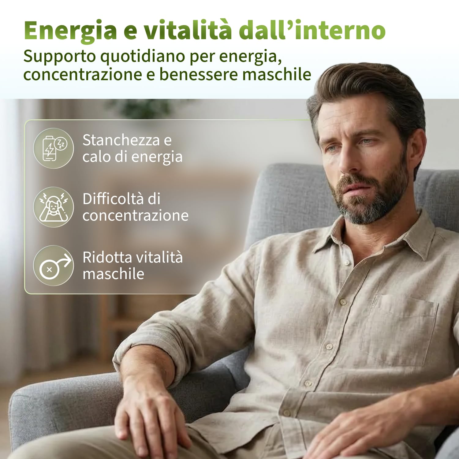 Gofor360 Zinco Bisglicinato Puro — Integratore di Zinco ad Alta Biodisponibilità per Uomo — Supporto a Testosterone, Difese Immunitarie, Funzione Cognitiva e Pelle Sana — 60 Capsule