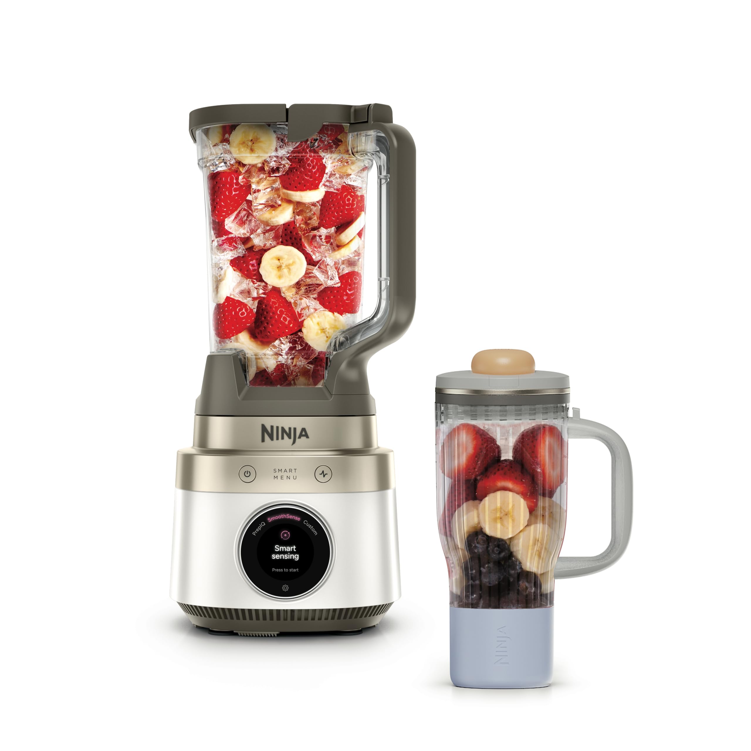 CrushBOSS 2-in-1 Blender & Tumbler, Amazon Exclusive Bone & Champagne