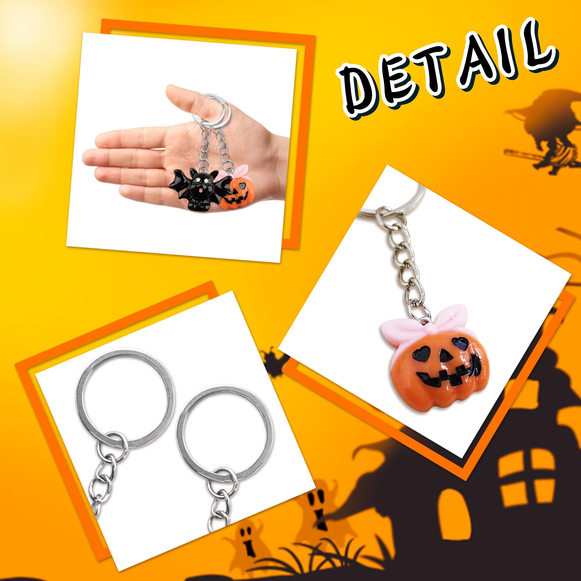 Llavero De Halloween 12 Piezas – Adorno Divertido Para Bolsos, Mochilas Y Fiestas
