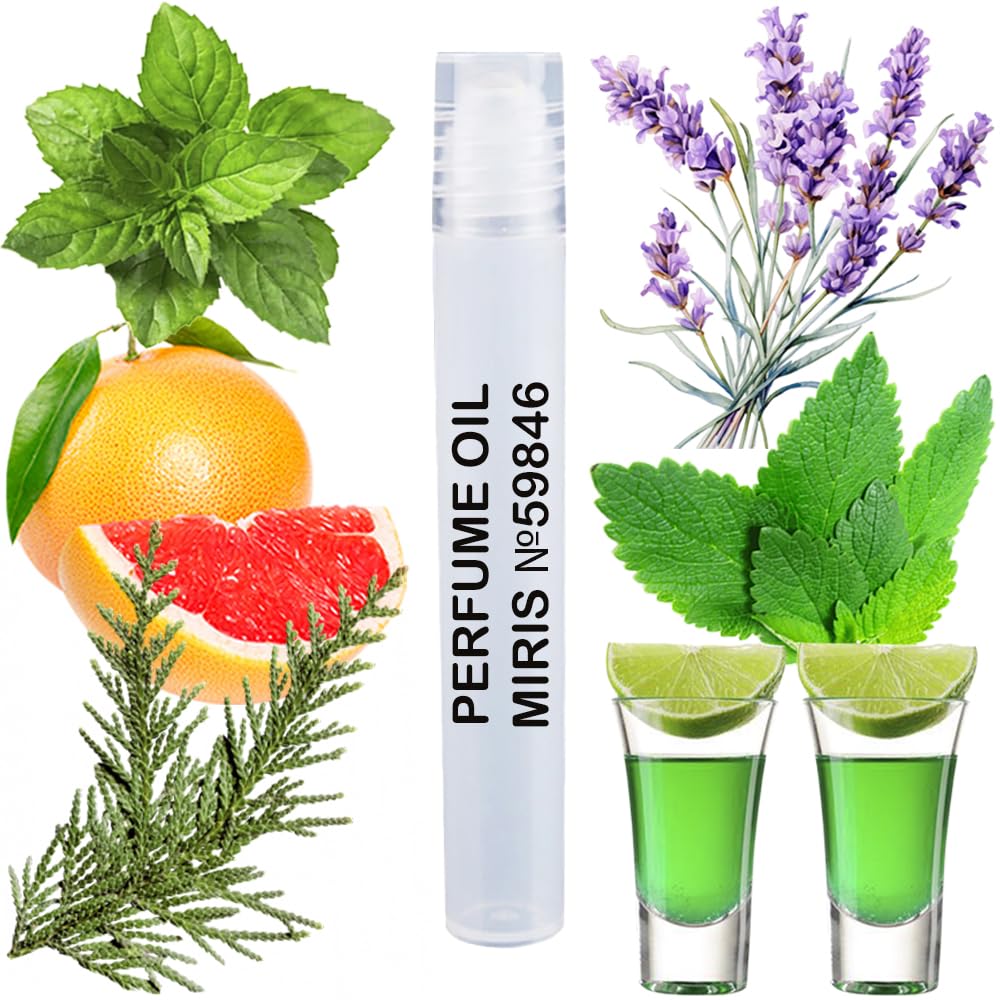 MIRIS No. 59846, Inspired by Invitus Platinum, Long-Lasting Perfume Oil for Men Roll-On, Rollerball 0.34 Fl Oz / 10 ml