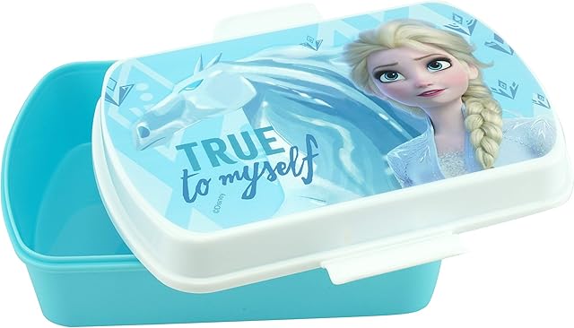 HOVUK® Kids Frozen II Character Lunchbox Sandwich Box for School Nursery Travelling