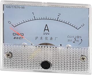 New Lon0167 Class 2.5 Accuracy DC 0-3A Scale Analog Ampere Current Panel Meter(Klasse 2.5 Genauigkeit DC 0-3A Analoger Ampere - StromzÃ¤hler