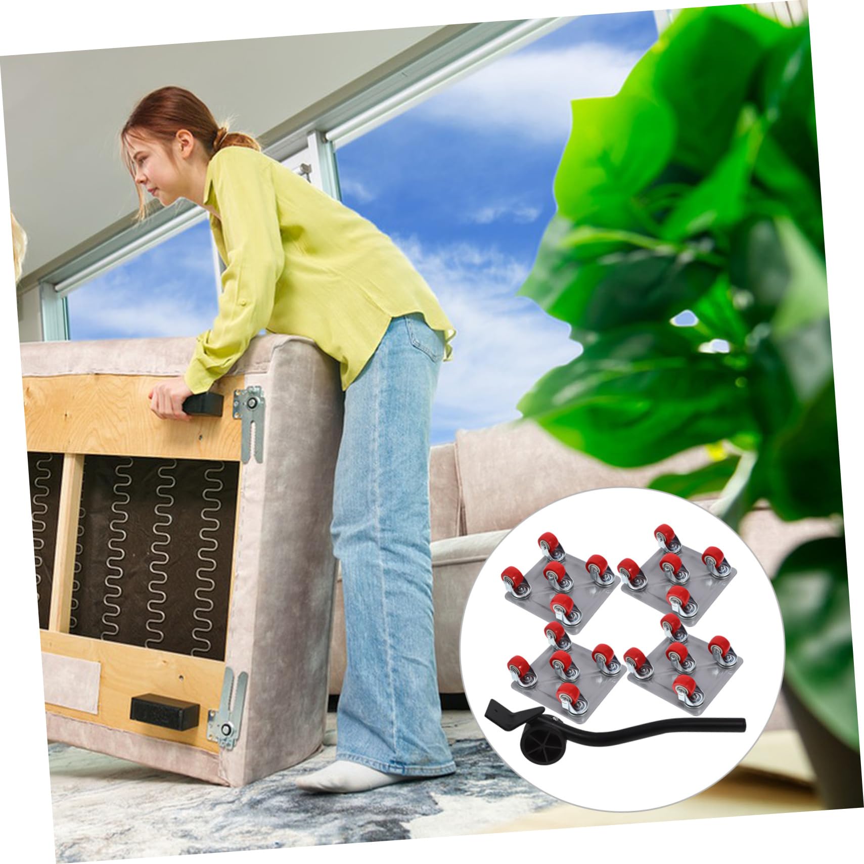 GLEAVI 1set Trasporto Mobili Ruote Mover Frigorifero Portatile Per Semplificare Trasloco Di Oggetti Pesanti Casa e Ufficio Robusto e Facile Da Usare