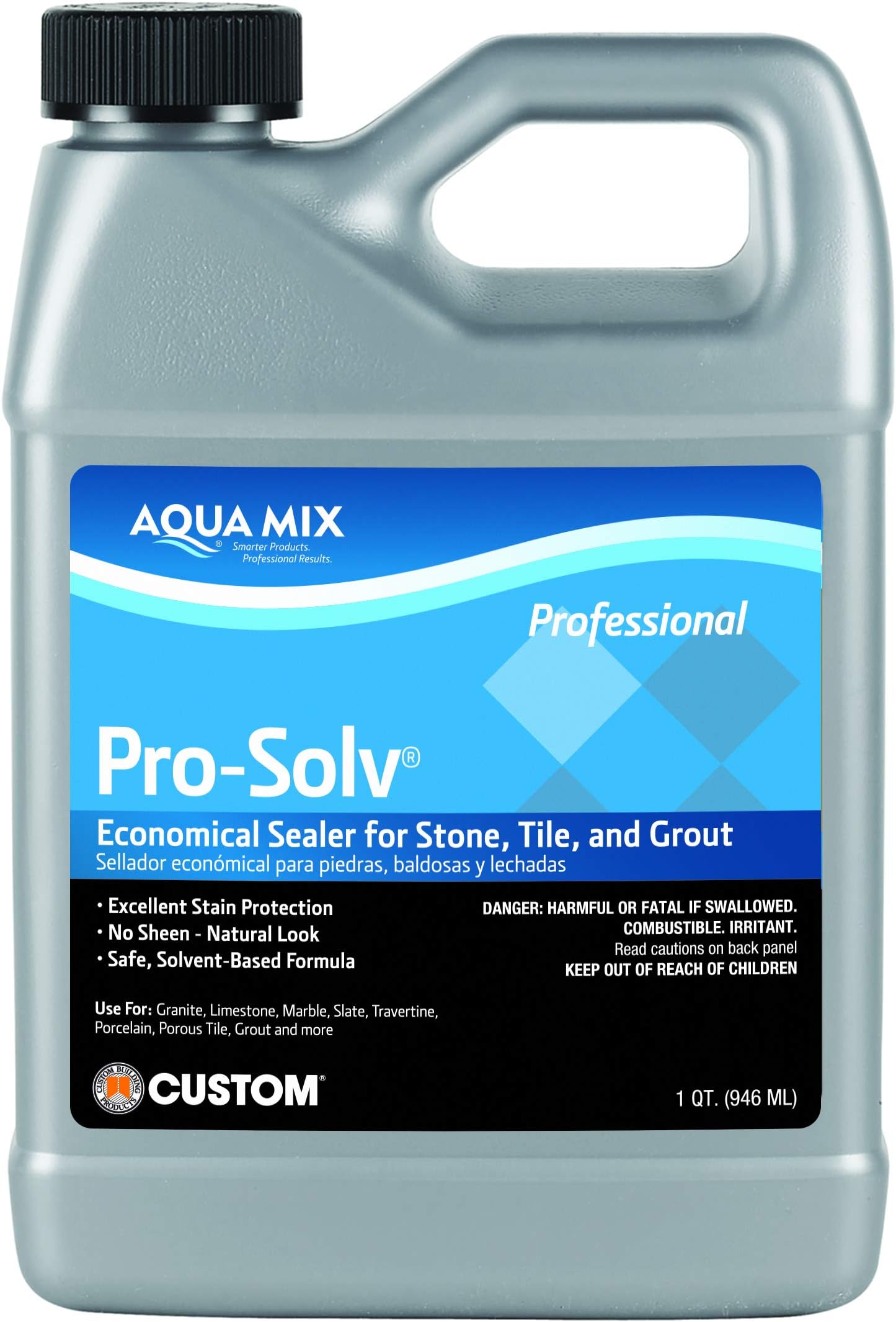 Aqua Mix Pro-Solv Economical Sealer for Stone, Tile, and Grout Quart 32 oz