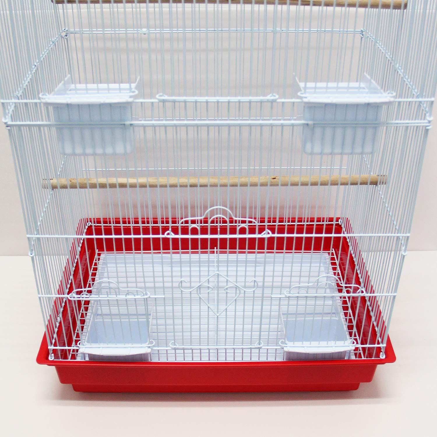BPS Jaula Grande para Pájaro Pajarera Periquito Canarios con Saltado Perchas para Descanso Comedero Color al Azar (Modelo 3: 47.5 x 36 x 85 cm) BPS-1210