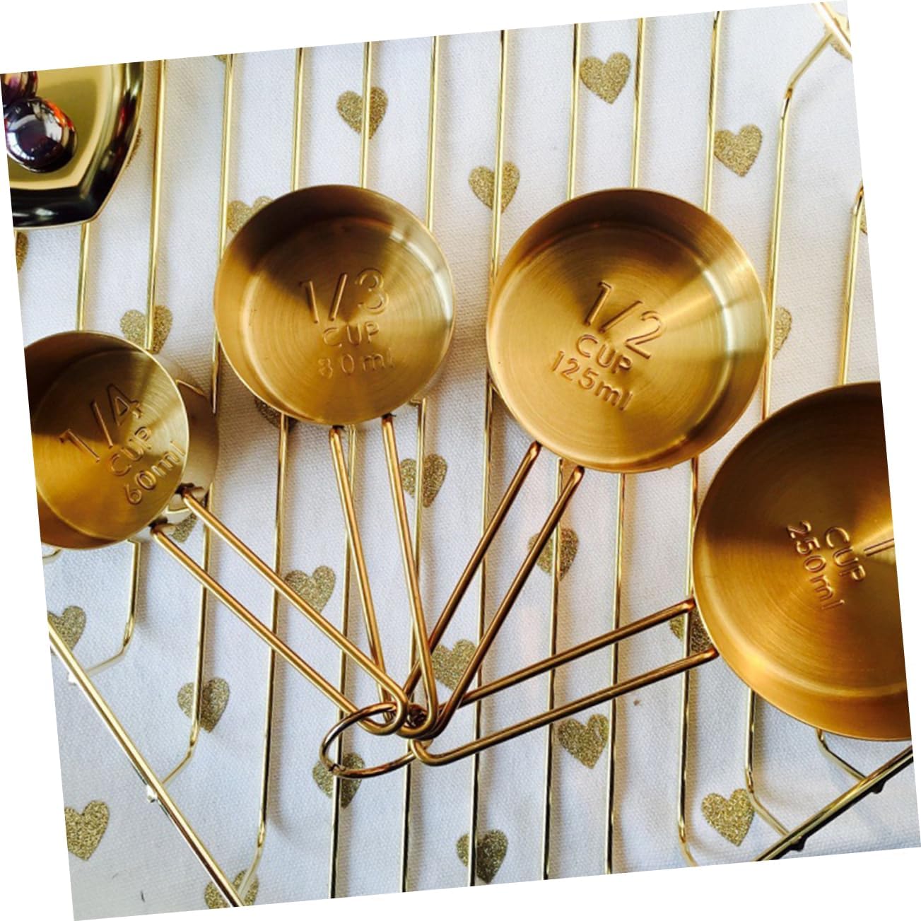 Stainless Measuring Spoon Set 4pcs Kitchen Utensils Baking Cooking Spoons Steel Measuring Cups