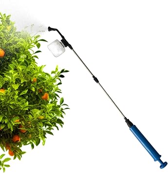 Powder Duster PP 93x20x8cm | Powder Sprayer with Telescopic Rod| Bulb Sprayer | Handheld Powder1 Dispensing Tool for Gardening Lawn Care Plant Cleaning and Dusting Applications Features Du