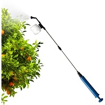 Powder Duster PP 93x20x8cm | Powder Sprayer with Telescopic Rod| Bulb Sprayer | Handheld Powder1 Dispensing Tool for Gardening Lawn Care Plant Cleaning and Dusting Applications Features Du