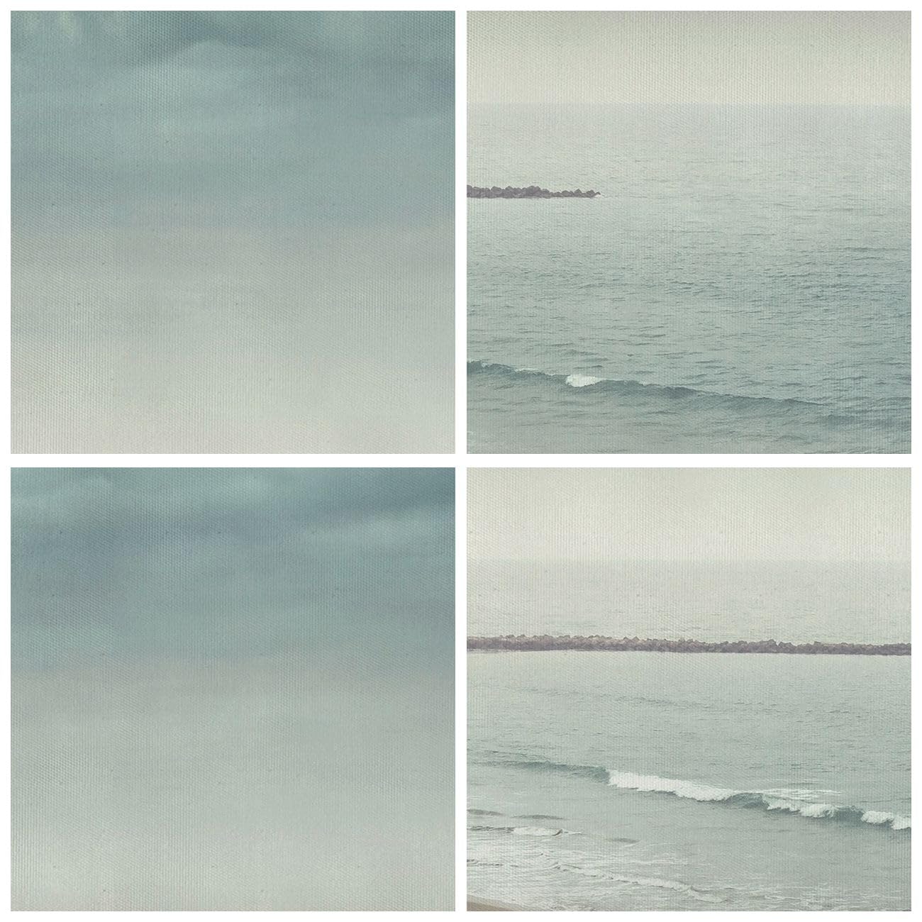 ARTTOR Cuadro Decorativo 70x70cm Moderno Cuadrado Paisajes Marino - 5931