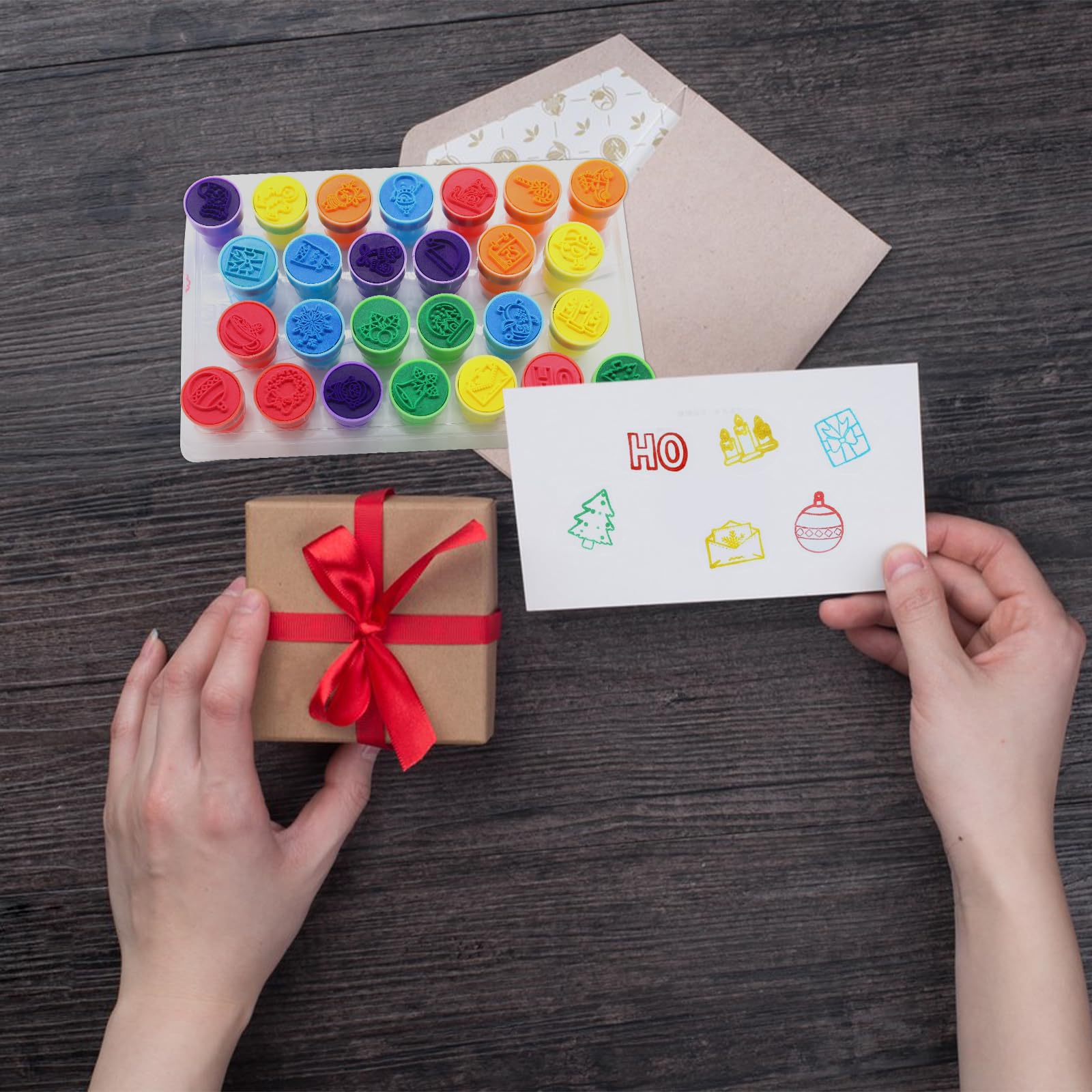 Kesote Tampons Enfant, 26 Pcs Tampons Multicolores Sur Le