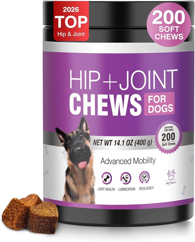Suplemento para Cães com Glucosamina, Condroitina e MSM TTLXRL TT-Joint — 200 unidades