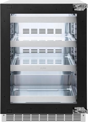 Z Line Kitchen and Bath ZLINE 24 in. Touchstone 151 Can Beverage Fridge With Panel Ready Glass Door RBSPO-24