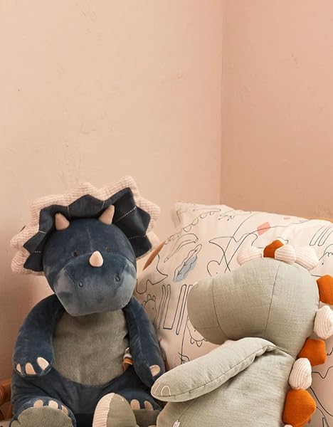 Noukie's - Doudou Enfant - Petite Peluche Ops Cannelle - Doudou Veloudoux - Taille Adaptée aux Enfants (25 cm), Bleu - 5