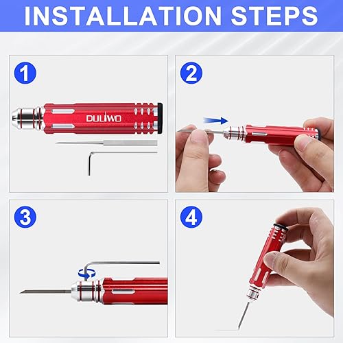Miniatura 4 de Prime Model Scriber Gundam - Cincel para herramientas de corte de resina tallada en resina, cincel modelo con 7 cuchillas (0.10.20.40.60.81.00.079