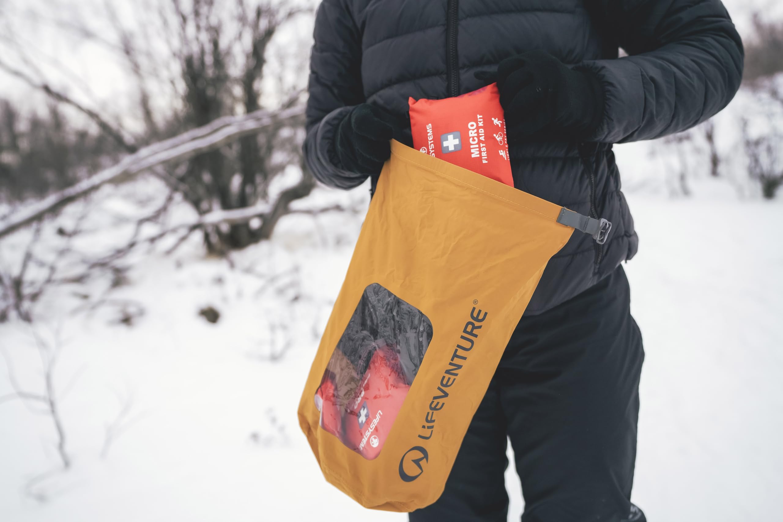 Lifeventure Stormlight, sacca impermeabile in silicone Rip-Stop 70D con cuciture completamente nastrate, chiusura arrotolabile, impermeabile, per viaggi avventurosi