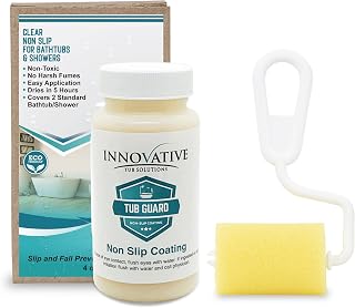Tub Guard Anti Slip - Clear Bathtub & Shower Grip Textured Non Slip Coating for Slippery Tubs or Shower Floors - 4 oz.
