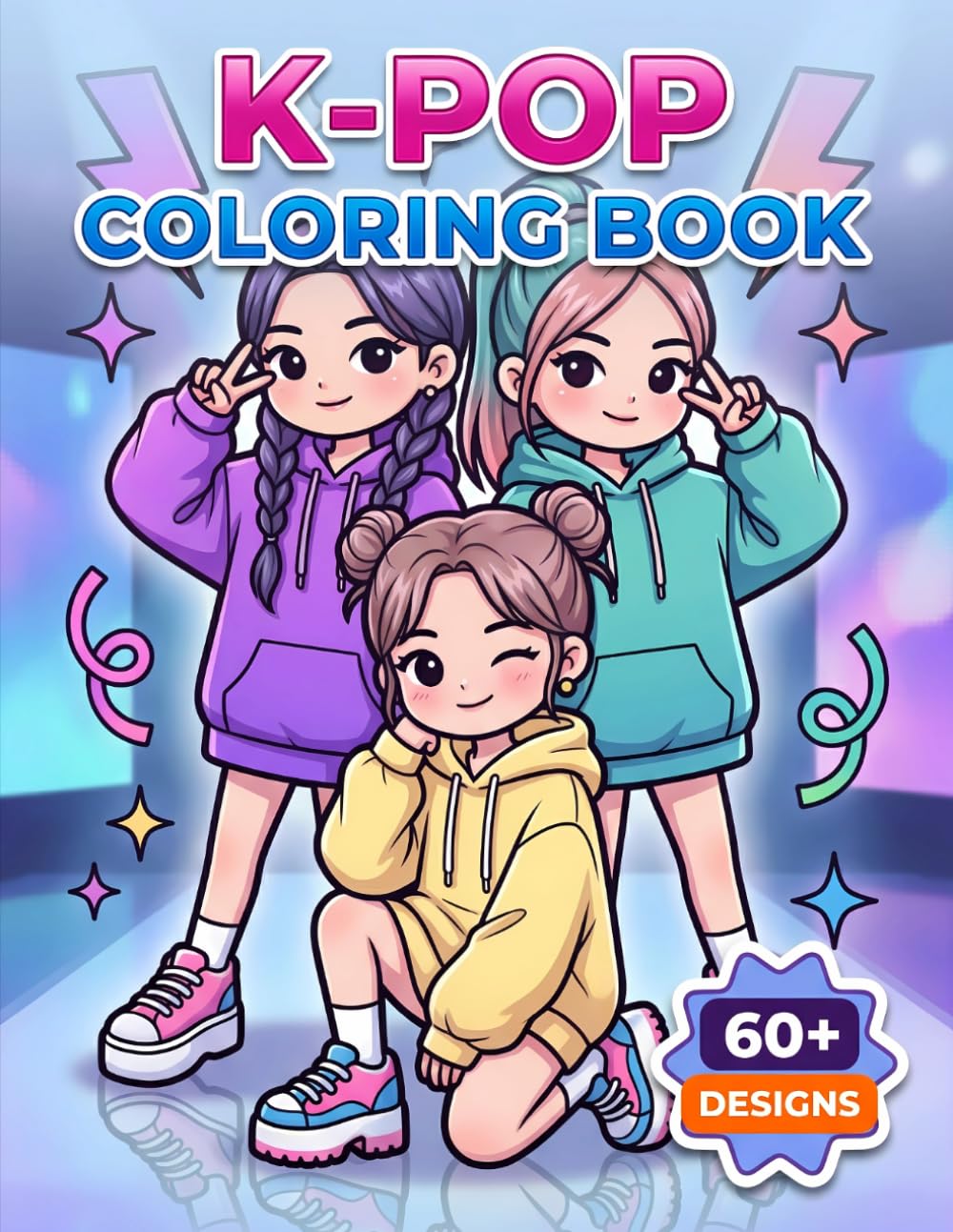 K-Pop Coloring Book: Stylish Outfits, Adorable Characters, And Fun Pages For Young Fans Of Music And Stage Fashion