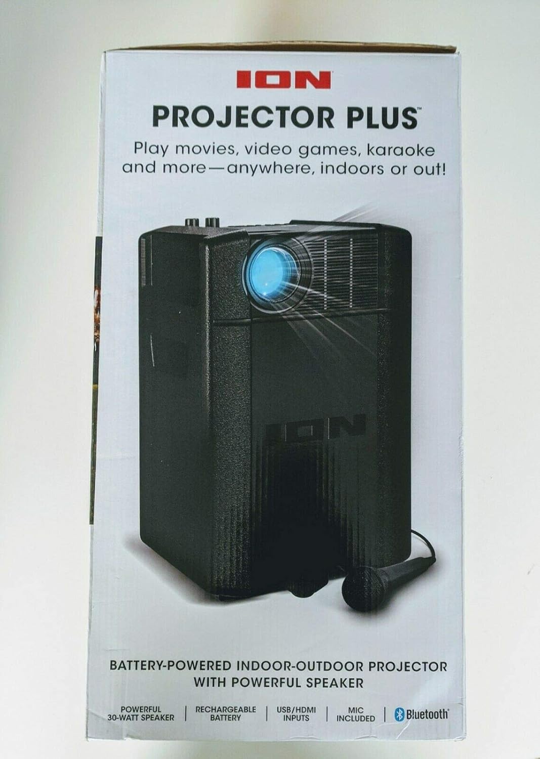 ION Projector Plus IPA119 product box angled view
