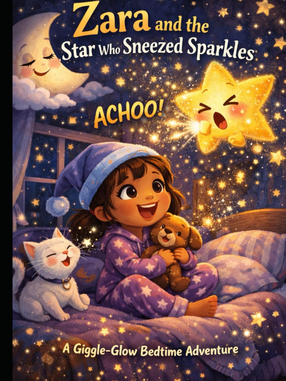Zara and the Star Who Sneezed Sparkles: A Giggle-Glow Bedtime Adventure