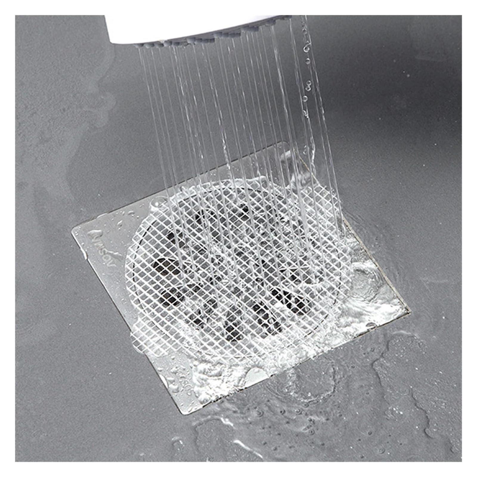 Adhesivo para Rejilla de Suelo, Pegatinas de Drenaje de Malla for recogedor de Pelo for baño, Ducha, Fregadero de Cocina, 90-110mm, 10/20/30 Uds.(10cm-10pcs,2SET)