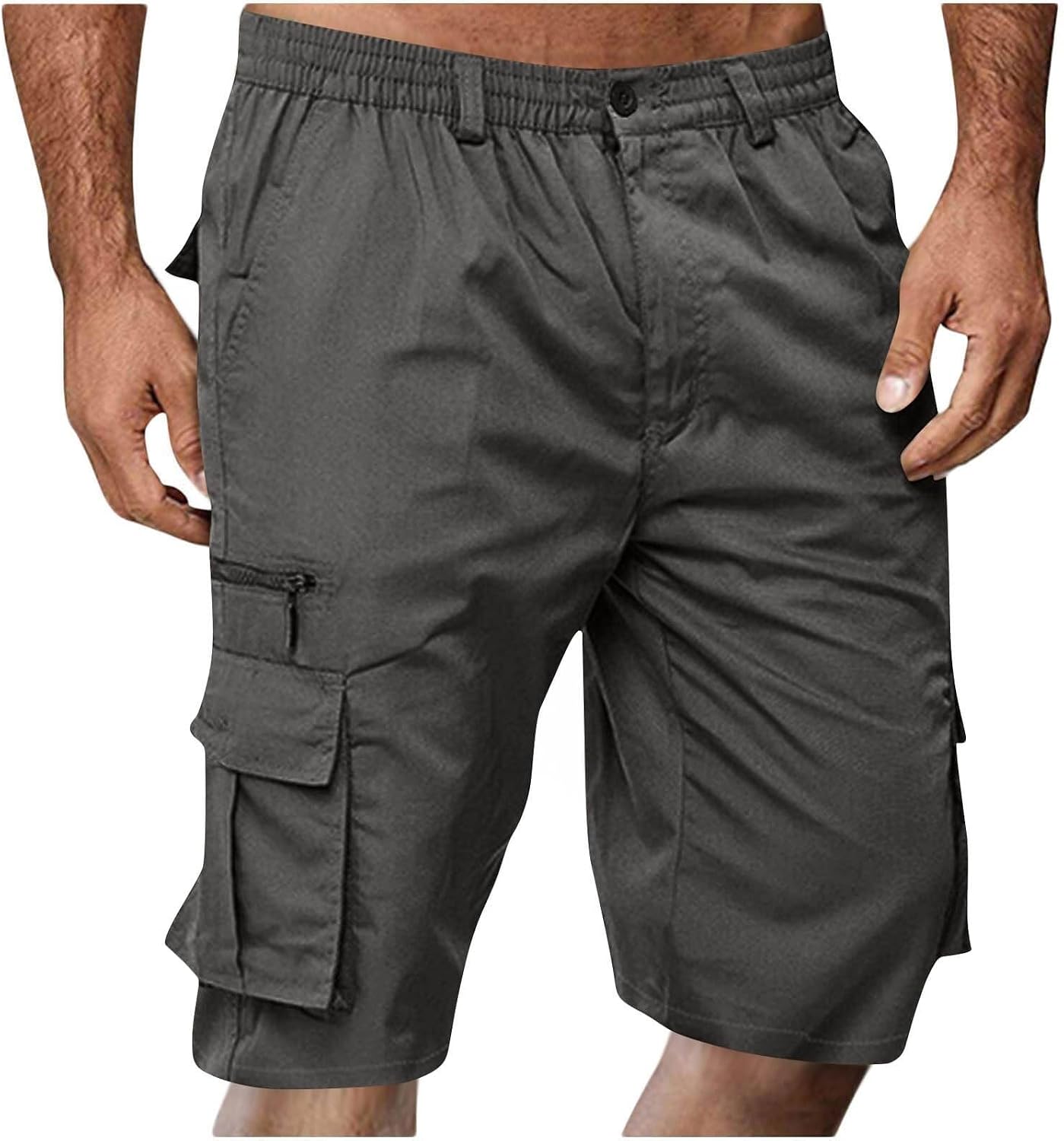 Men’s Hiking Cargo Shorts Lightweight Quick Dry Summer Travel Shorts Outdoor Shorts for Fishing