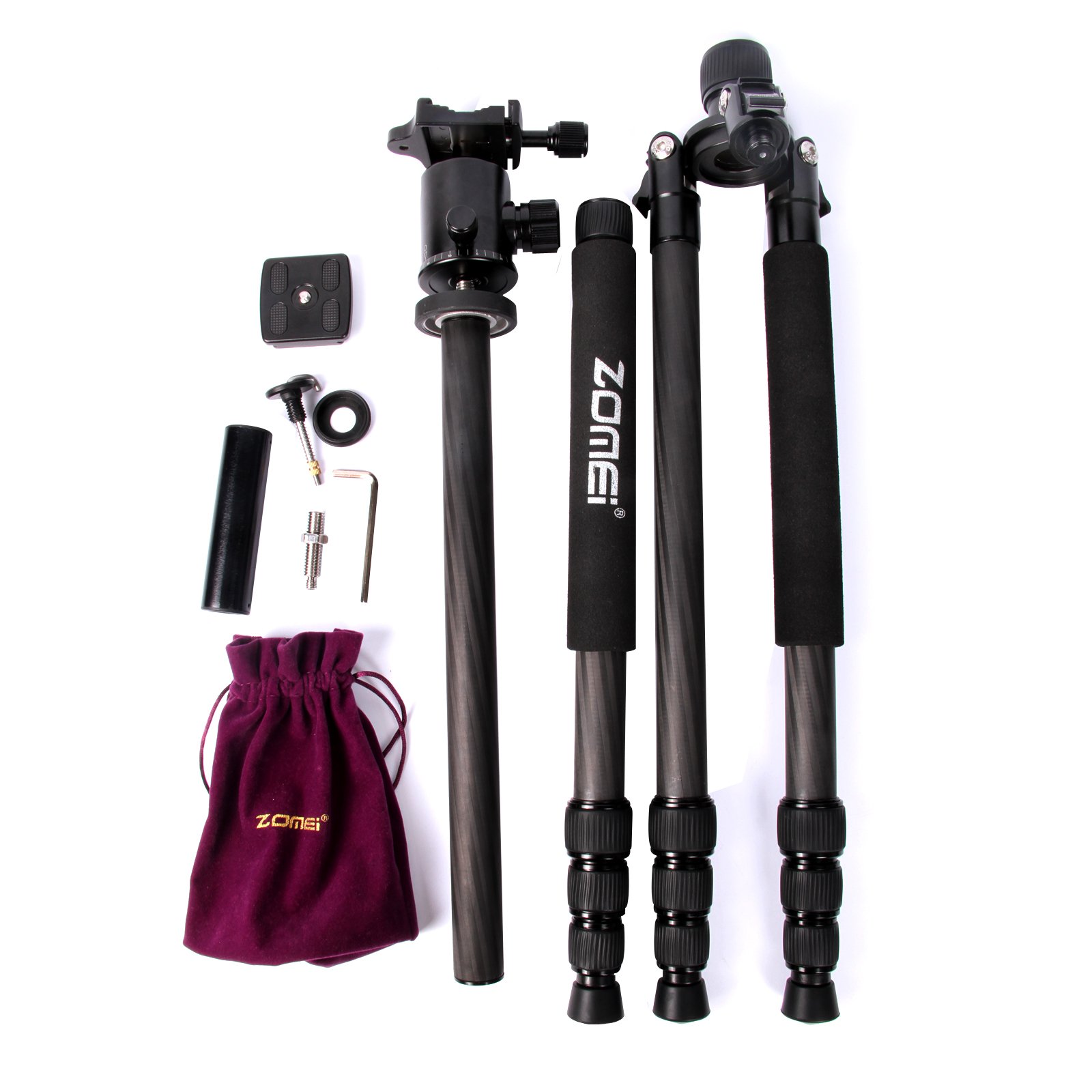 ZOMEI Z818C Support pour Appareil Photo numérique et caméscope pour trépied avec Support en rotule et rotule