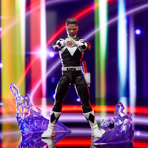 Miniatura 7 de Power Rangers Lightning Collection Remastered Mighty Morphin Black Ranger - Figura de acción de 6 pulgadas, juguetes para niños y niñas a partir de