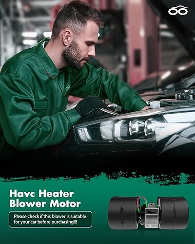 Miniatura 6 de SCITOO Motor de soplador de calentador HVAC con ventilador motor de soplador HVAC apto para 008-A45-02,26-19939 (12V) Conjunto de motor de